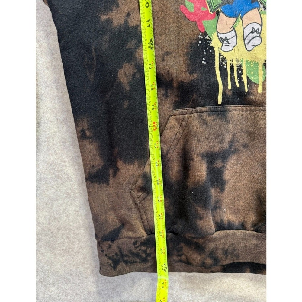 Richie Rich Graphic Hoodie Small Brown Black Tie Dye Streetwear Sweatshirt - Picture 9 of 9
